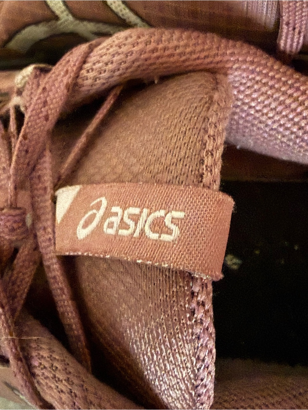 2 Pair of Asics Women's Rose-Brown Lace-Up Athletic Sneakers